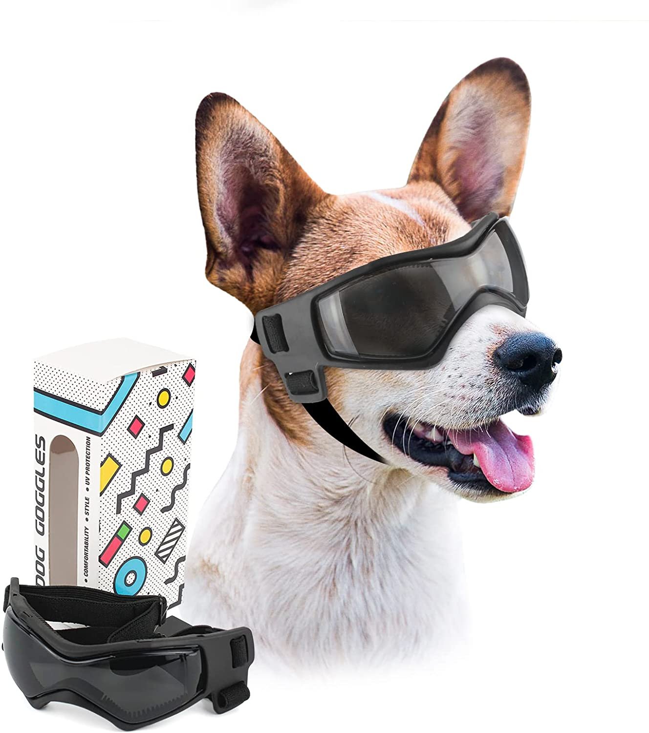 Adjustable Sunglasses for Small and Medium Breed Dogs. UV Protection. Easy to Wear. Dog Accessory - Image 3