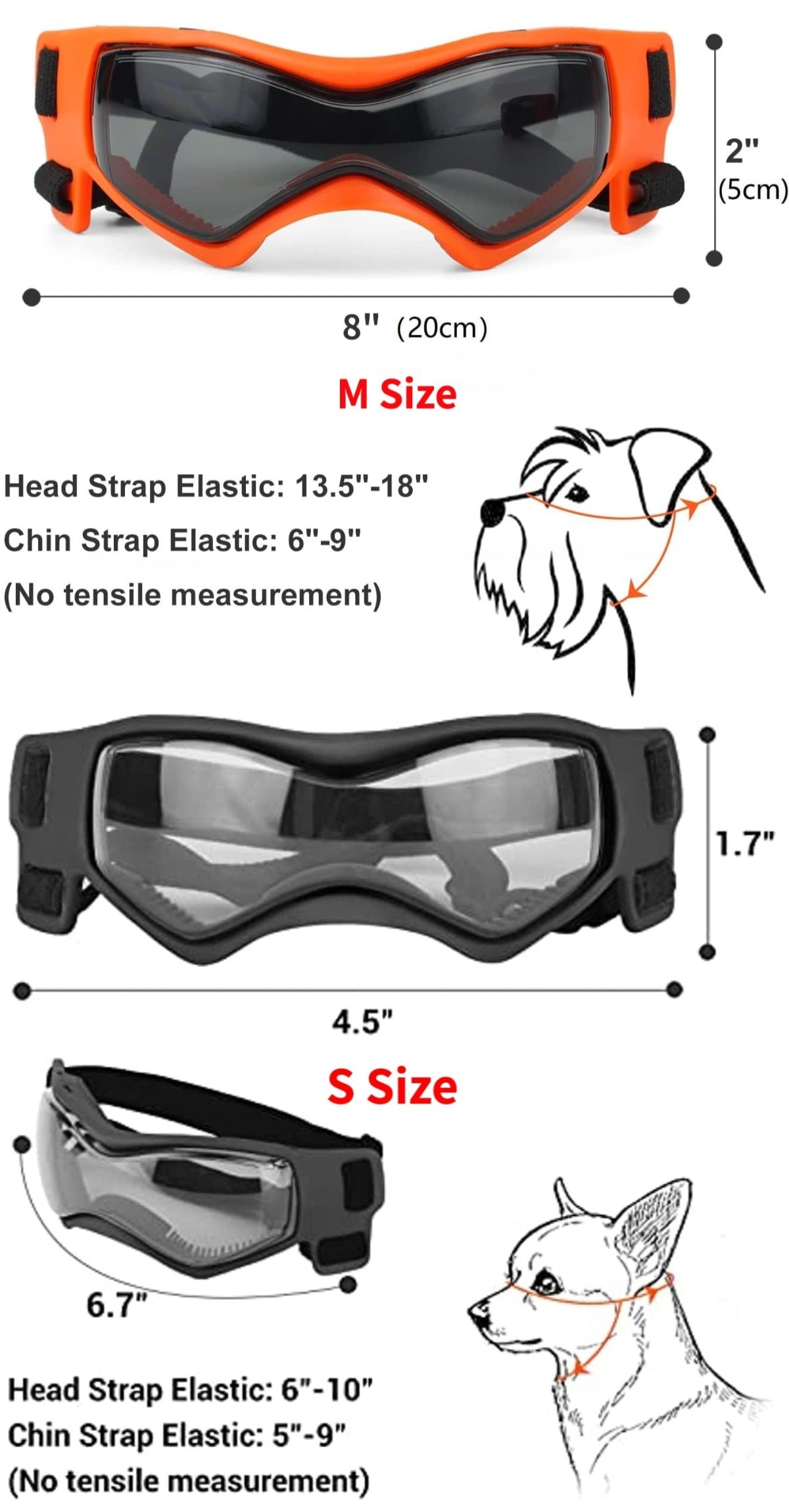 Adjustable Sunglasses for Small and Medium Breed Dogs. UV Protection. Easy to Wear. Dog Accessory - Image 8