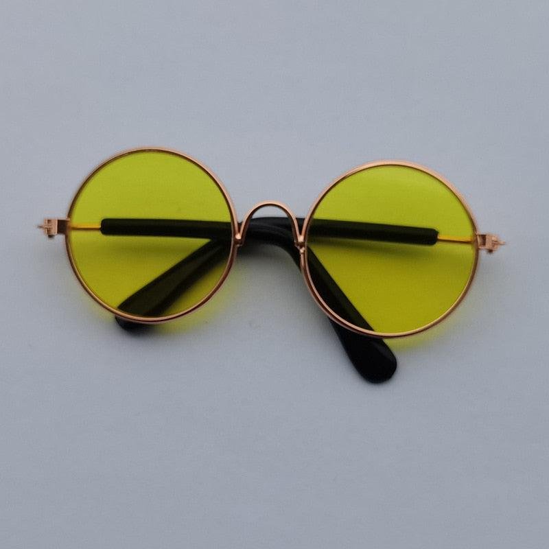 Round Sunglasses for Cats. Reflective Glasses for Small Dogs. Perfect Photo Props - Image 21