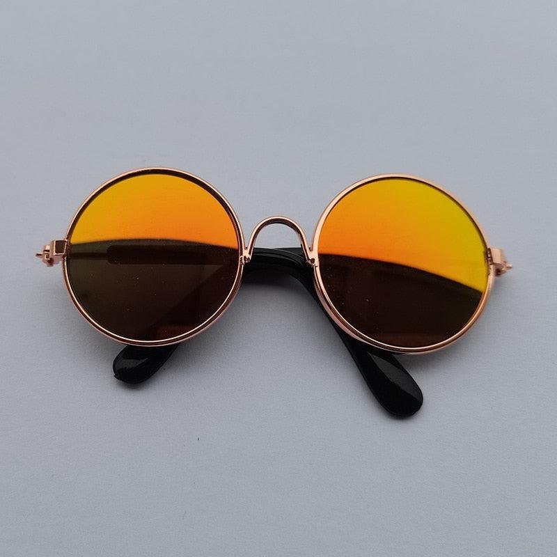 Round Sunglasses for Cats. Reflective Glasses for Small Dogs. Perfect Photo Props - Image 8