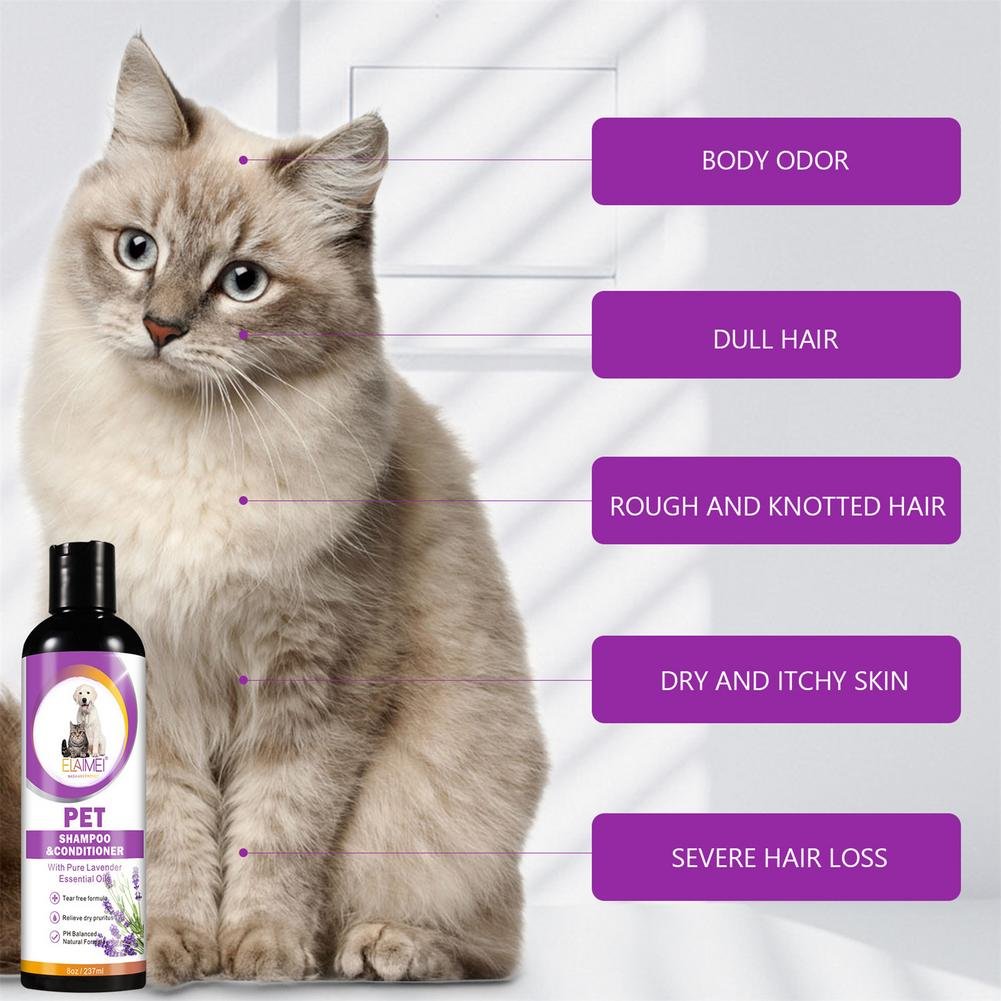 Softening shampoo for pets. shower gel for puppies. dogs and cats - 237ml - Image 3